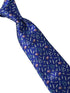 royal blue tie with medical equipment design