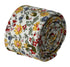 English yellow wildflower floral garden cotton tie