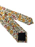 English yellow wildflower floral garden cotton tie
