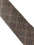 brown tweed check design tie
