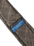 brown tweed check design tie