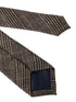 brown tweed check design tie