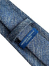 medium blue and white tie with scratched design