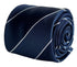 navy and medum blue classic club striped design tie
