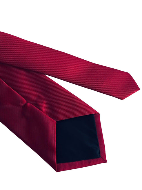 dark maroon red classic silk tie