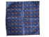 navy dark blue pocket square with embroidered otter design