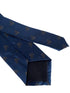 navy tie with black jungle gorilla mountain embroidered design