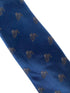 navy tie with black jungle gorilla mountain embroidered design