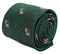 emerald forest dark green tie with lion design