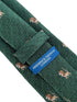 emerald forest dark green tie with lion design