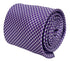 Cadbury purple and white dogtooth check tie