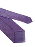 Cadbury purple and white dogtooth check tie
