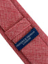 red and white cotton dogtooth check tie