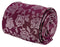 magenta pink tie with floral design