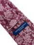 magenta pink tie with floral design