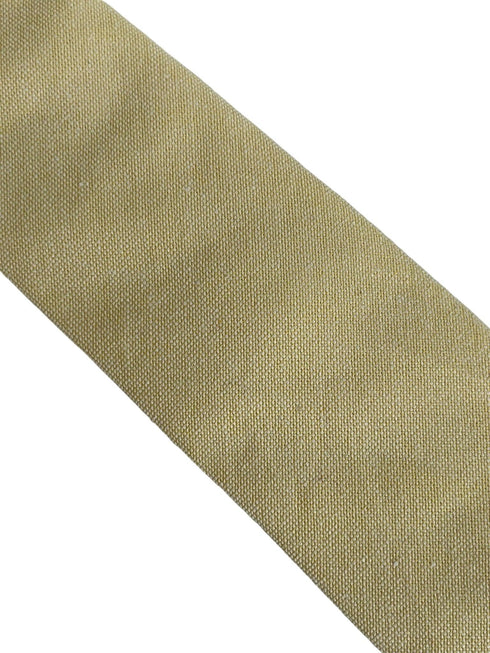 pale pastel light lemon yellow cotton tie