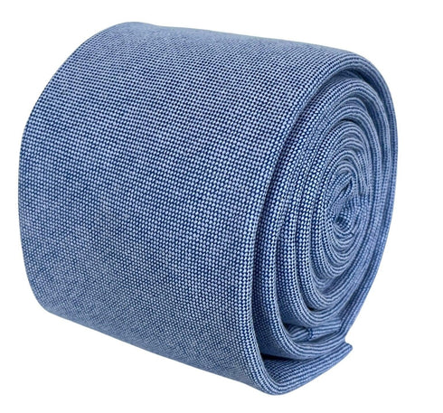 pale light baby sky blue cotton tie