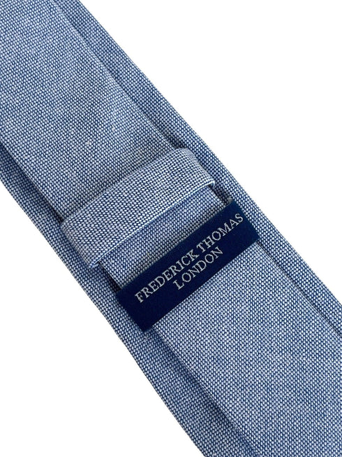 pale light baby sky blue cotton tie