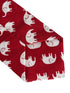 children's red cotton tie with white elephant design