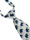 children's ivory white cream with dark blue elephant cotton tie