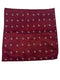 dark red maroon pocket square with a skull and crossbones design