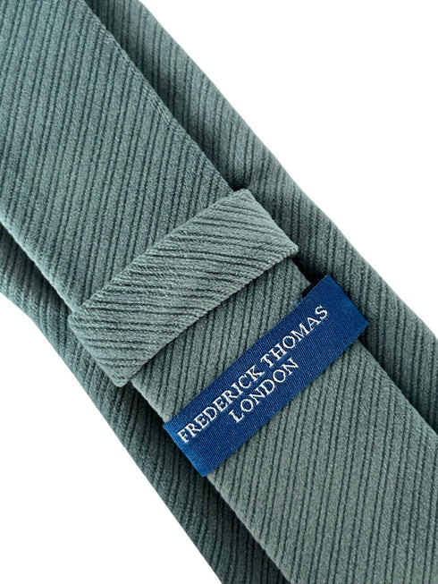 sea green sage velvet feel tie