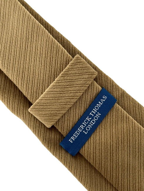 gold coffee biscuit fawn brown velvet feel tie