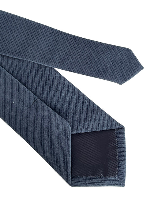 midnight grey dark indigo ink blue velvet feel tie