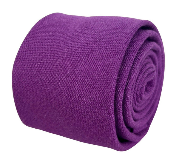 cadbury plum magenta indigo purple cotton tie