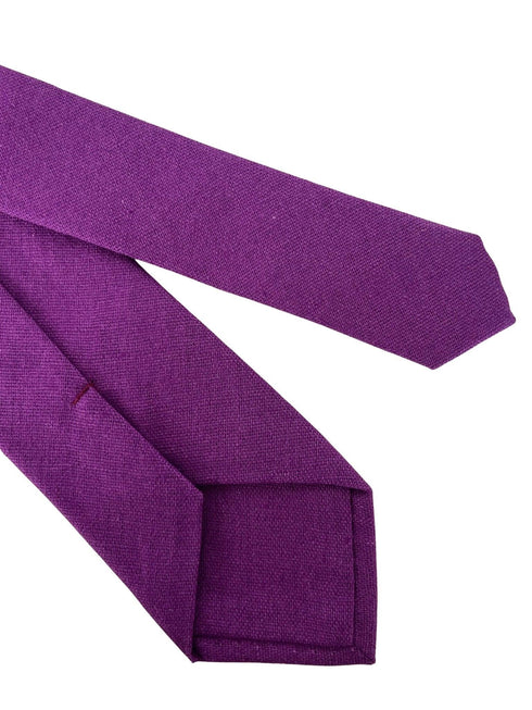 cadbury plum magenta indigo purple cotton tie