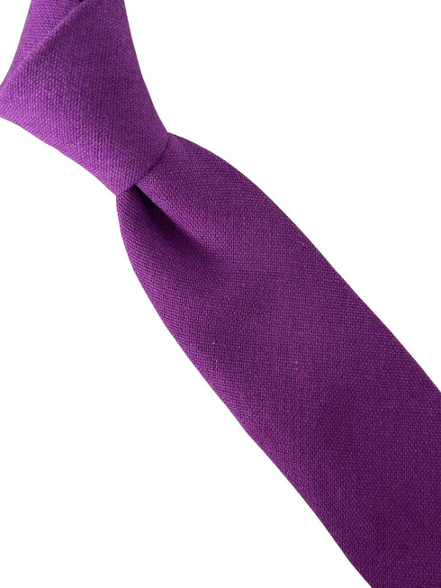 cadbury plum magenta indigo purple cotton tie