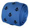light baby blue knitted tie with nautical anchor embroidered design