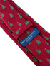 maroon burgundy dark red tie with festive Christmas tree design