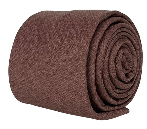 Matching dusky dusty earthy red brick bamboo tie and pocket square