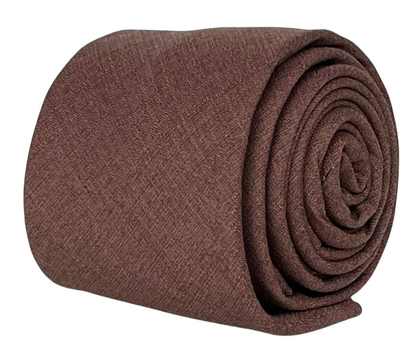 dusky dusty earthy red brick bamboo tie