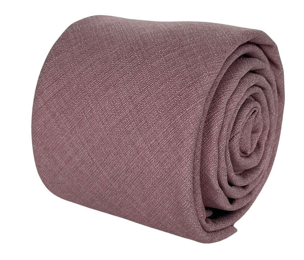dusky dusty pink brick bamboo tie
