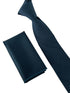 dark navy blue bamboo tie