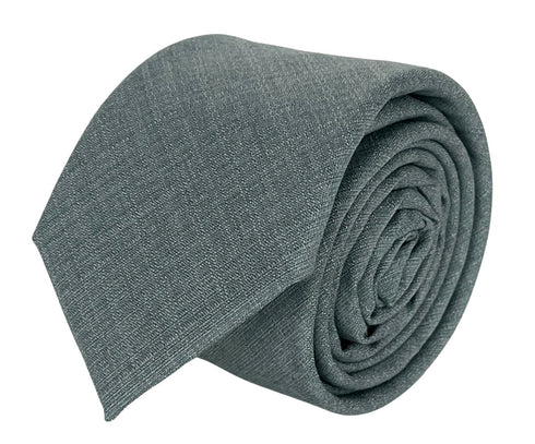 Matching plain sage mint olive green bamboo tie and pocket square set