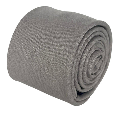 silver light pale grey bamboo tie
