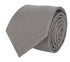 Matching plain silver light pale grey bamboo tie and pocket square