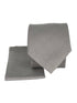 silver light pale grey bamboo pocket square