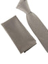 silver light pale grey bamboo pocket square