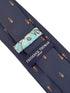 navy blue tie with nutcracker Christmas design