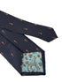 navy blue tie with nutcracker Christmas design