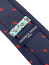 navy blue tie with Scottish bagpipes design