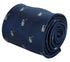 navy blue tie with lemur design