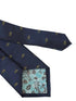 navy blue tie with army tank design