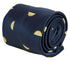 navy blue tie with yellow lemon slice fruit design