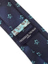 navy blue tie with blue bubbles design