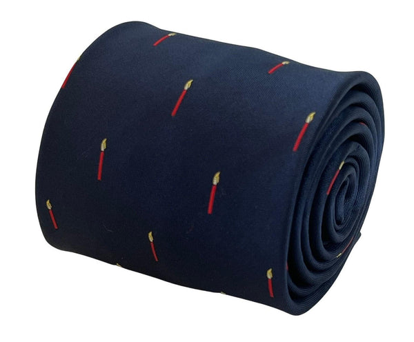 navy blue tie with candle, remembrance, Christmas design